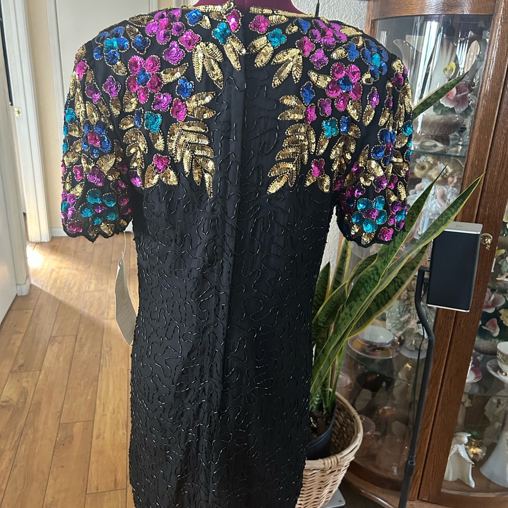 Vintage Stenay Beaded Sequined Dress - Picture 6 of 7